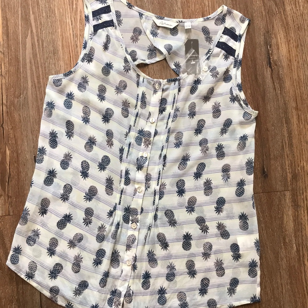 Reitmans Dressy Button Sleeveless Top Blouse XS/P